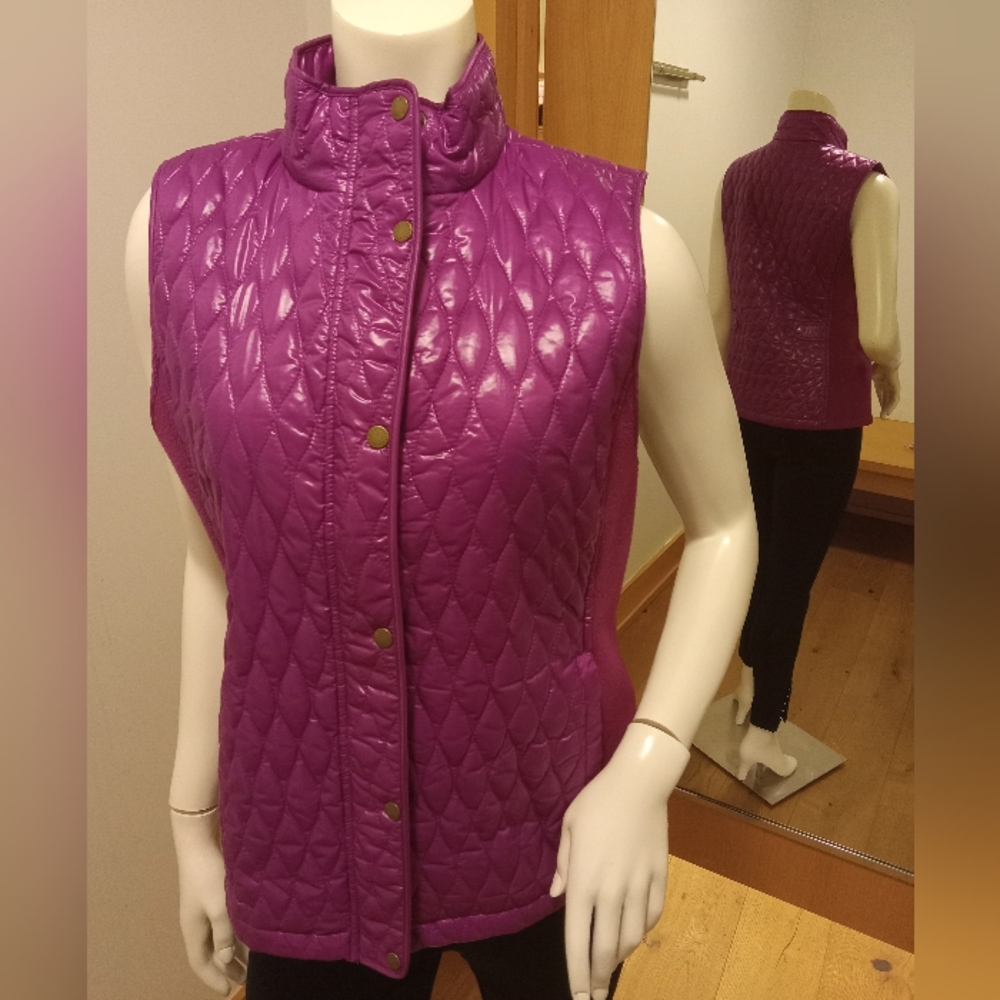 Talbots shiny puffer vest
